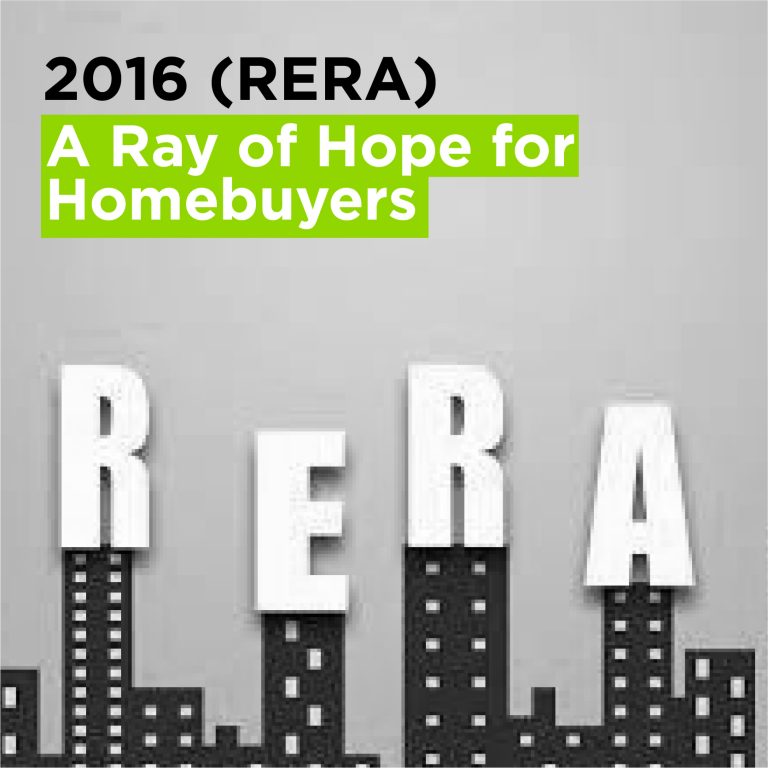 2016 (RERA)  – a Ray of Hope for Homebuyers