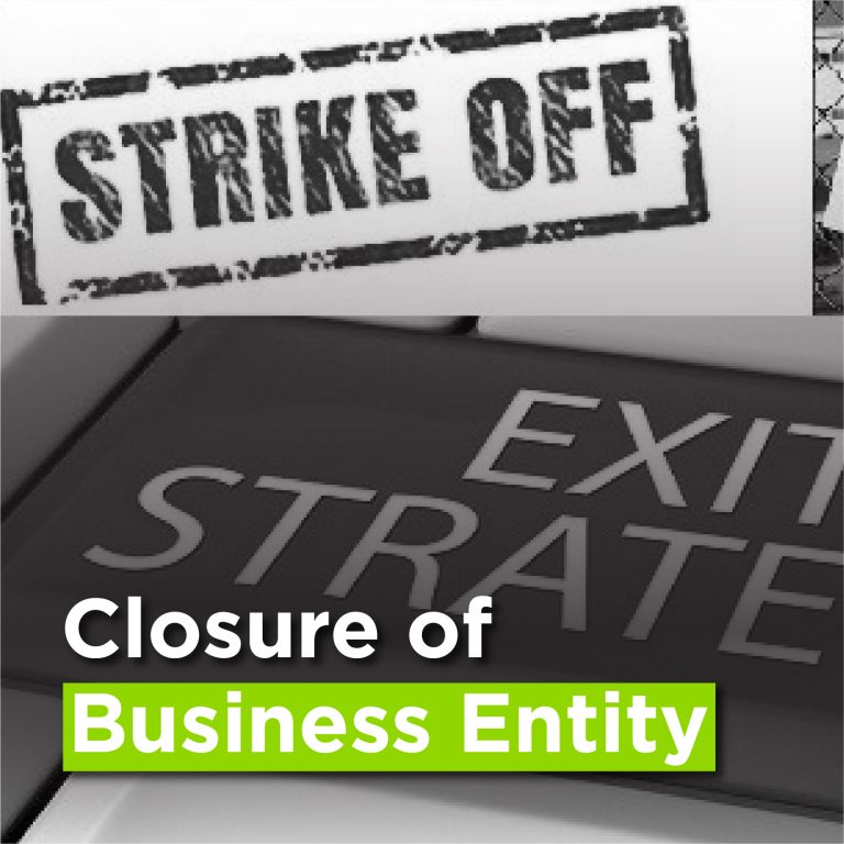 Closure of Business Entity