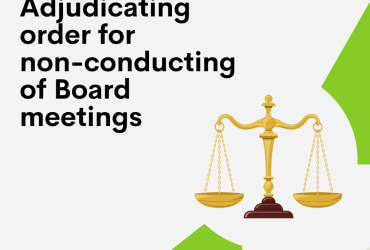 Adjudicating Order for Violation of Section 173 of the Companies Act, 2013 relating to Non-conducting of Meetings of Board of Directors of the Company