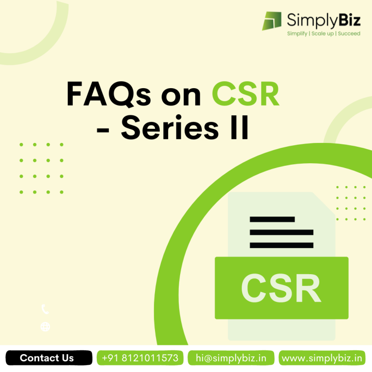 FAQs on Corporate Social Responsibility- Series II