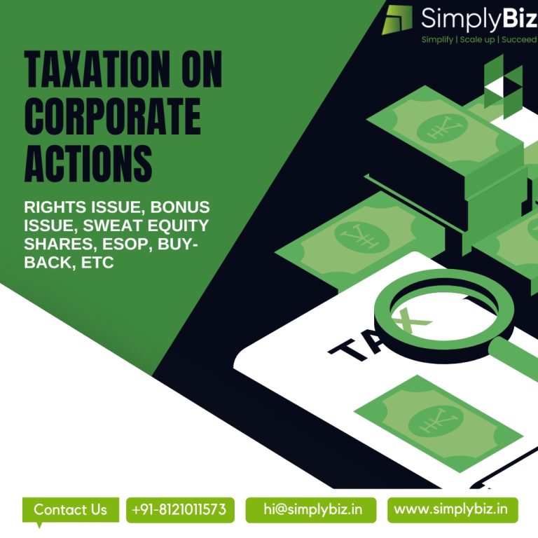 Corporate Actions – Taxation