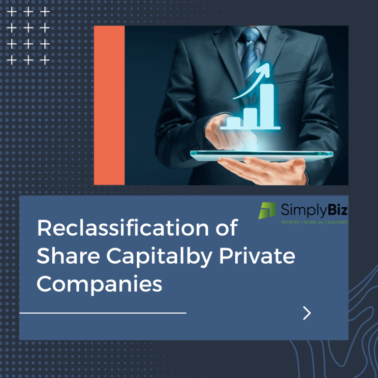 Reclassification of share capital by Private companies